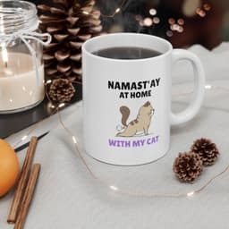 image-Namast'ay Home with My Yoga Cat Mug