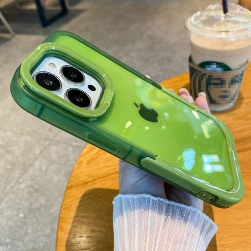 image-Transparent iPhone Stand Case