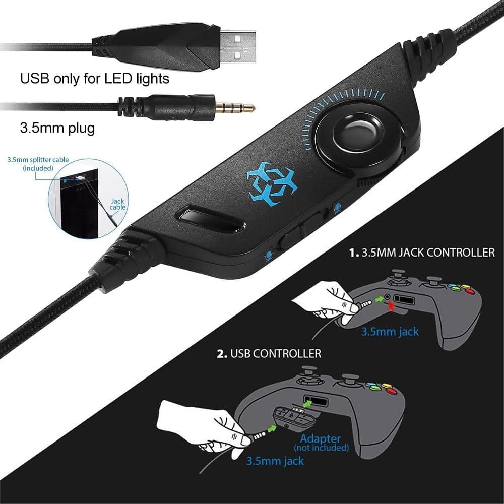 image-Dragon Stereo LED Gaming Headset with Microphone