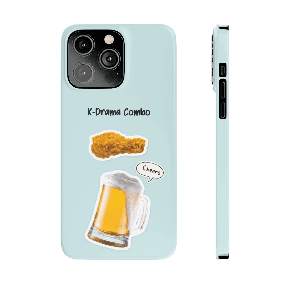 image-Fried Chicken and Beer Slim Case for iPhone 14 Series