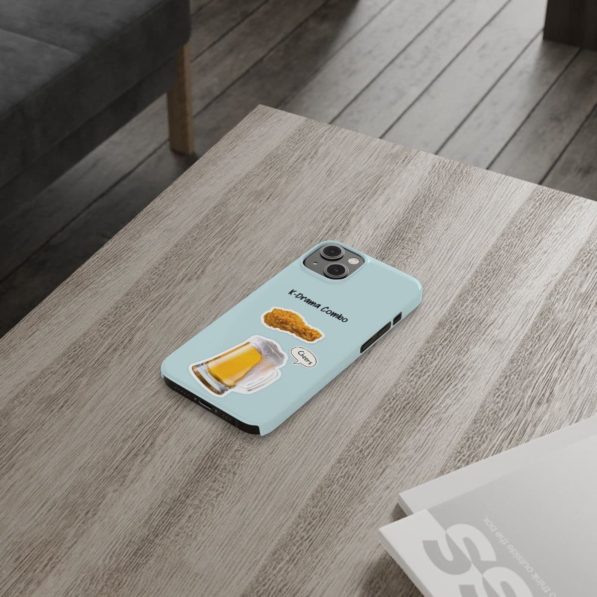 image-Fried Chicken and Beer Slim Case for iPhone 14 Series