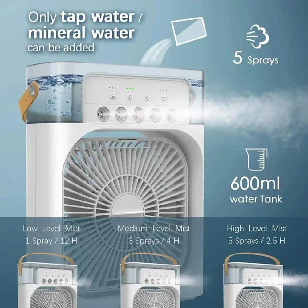 image-Portable Desktop Air Cooler Fan