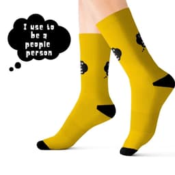 image-I Use To Be a People Person Funny Novelty Socks