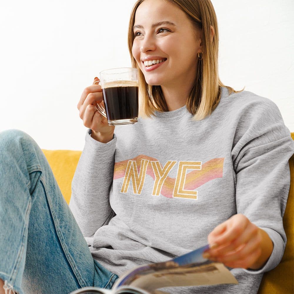 image-Womens NYC Retro 70's Crewneck Sweatshirt