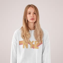 image-Womens NYC Retro 70's Crewneck Sweatshirt