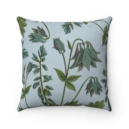 image-Bluebell Blossoms Double Sided Print Faux Suede Home Decor Cushion