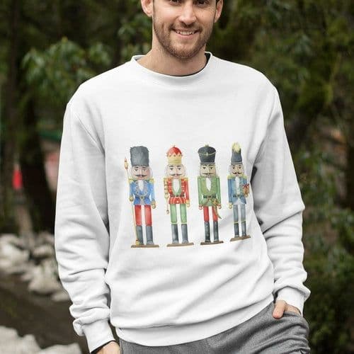 image-Mens Nutcracker Toy Soldiers Sweatshirt