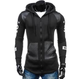 image-Mens Street Style Biker Hoodie