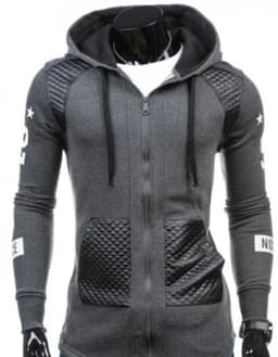 image-Mens Street Style Biker Hoodie
