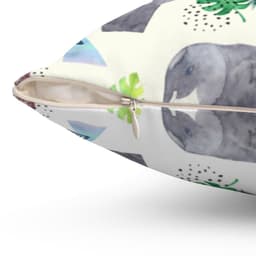 image-Lucky Elephant Two Color Sided Cushion Home Decoration Accents - 4