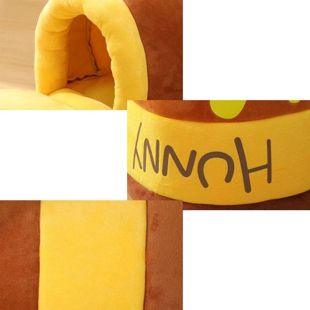 image-Adorable Honey Jar Theme Cat Bed