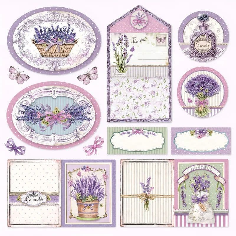 image-Provence Lavender Stickers - Decorative Crafting for Scrapbooking & DIY