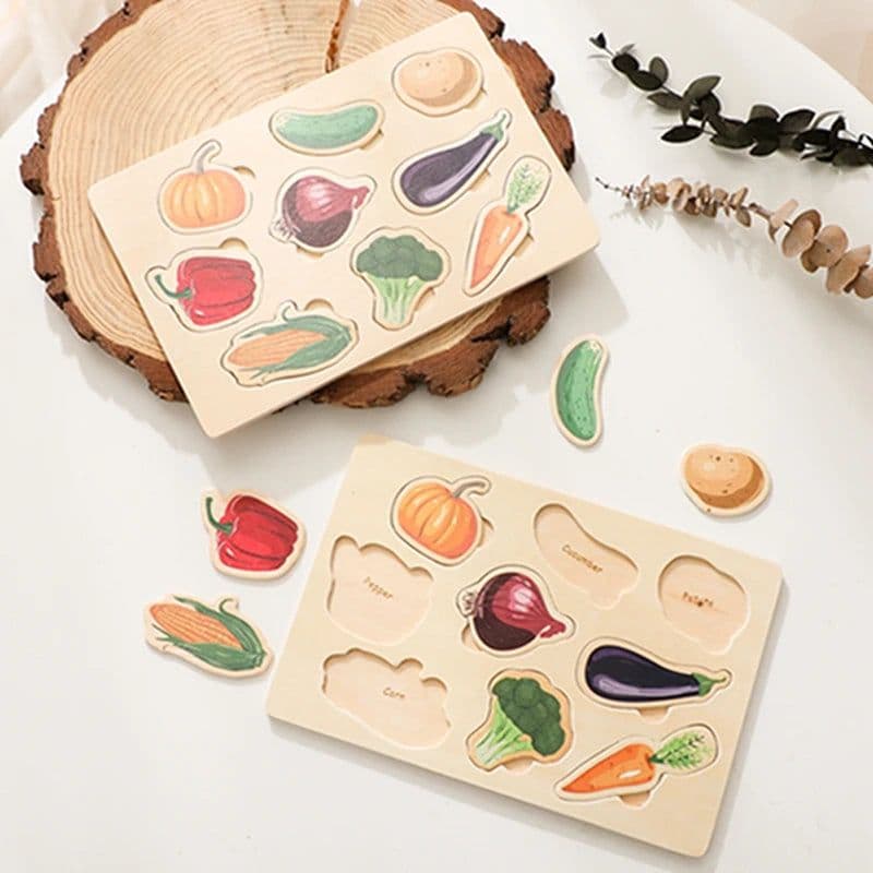 image-Bopoobo 3D Wooden Animals Puzzle - Cognitive Learning Toy for Children