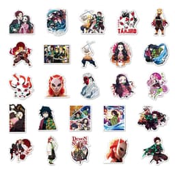 image-WEWELIN Waterproof Demon Slayer Stickers - Fun PVC Decals for All Ages