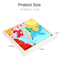 image-Diikamiiok 3D Animal Jigsaw Puzzle for Kids - Fun Wooden Learning Toy