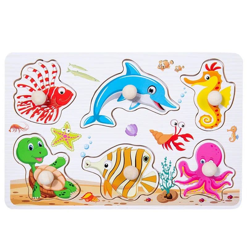 image-Diikamiiok Montessori Wooden Puzzle for Intellectual Development - 3D Toy