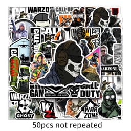 image-WEWELIN Cool Call of Duty Stickers - Waterproof PVC Decals for DIY Decoration