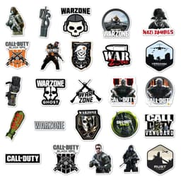 image-WEWELIN Cool Call of Duty Stickers - Waterproof PVC Decals for DIY Decoration