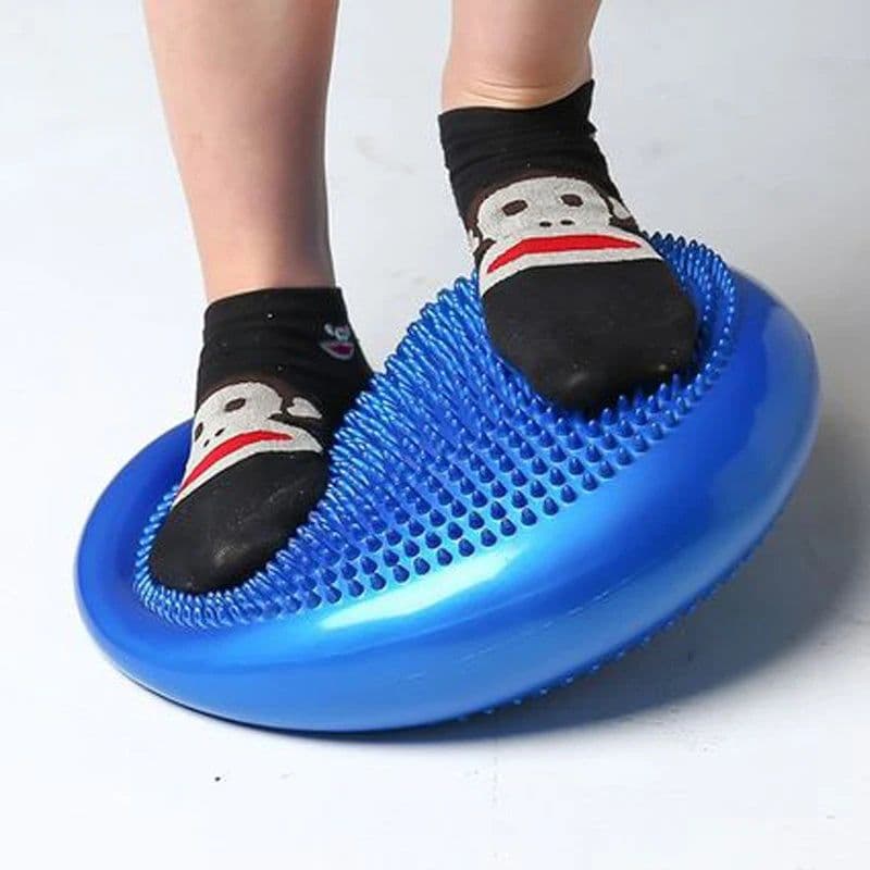 image-Preschool Rainbow Wobble Cushion for Therapy & Balance Development