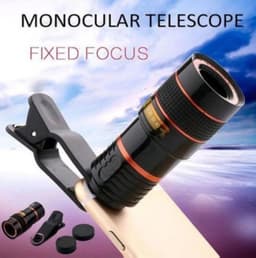image-HD Optical Zoom Smartphone Lens with Universal Mobile Phone Clip