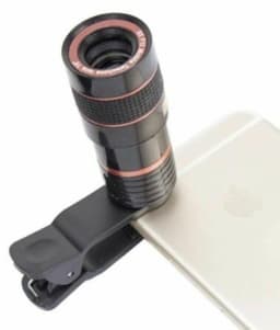 image-HD Optical Zoom Smartphone Lens with Universal Mobile Phone Clip