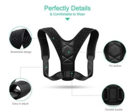 image-Unisex Adjustable Back Posture Corrector