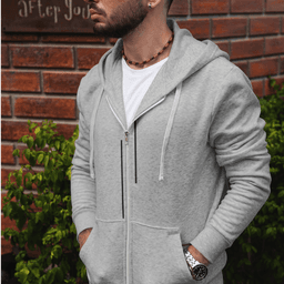 image-Mens Unmatched Stripes Zip Up Hoodie