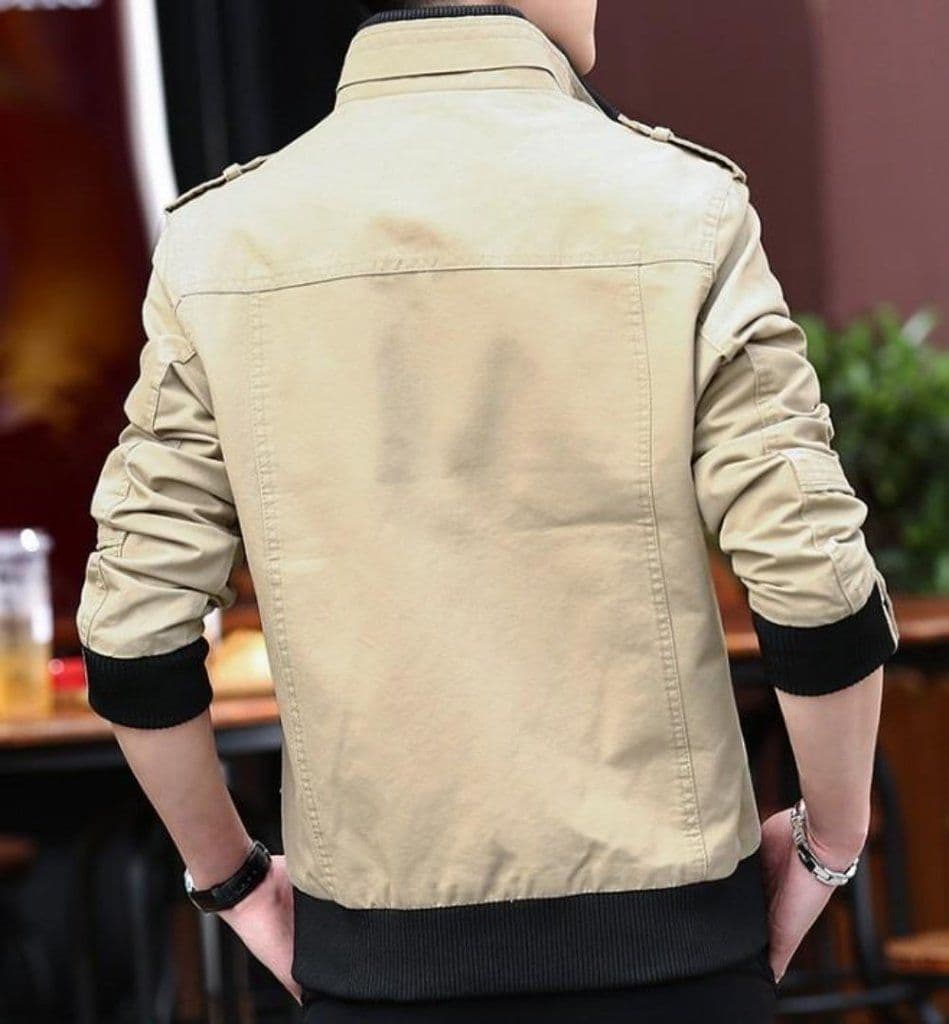 image-Mens Military Theme Short Jacket