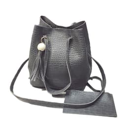 image-Womens Vegan Leather Shoulder Bag
