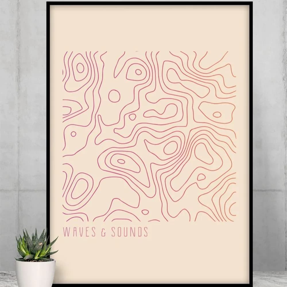 image-Waves and Sounds Music Poster