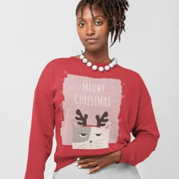 image-Womens Meowy Christmas Sweatshirt