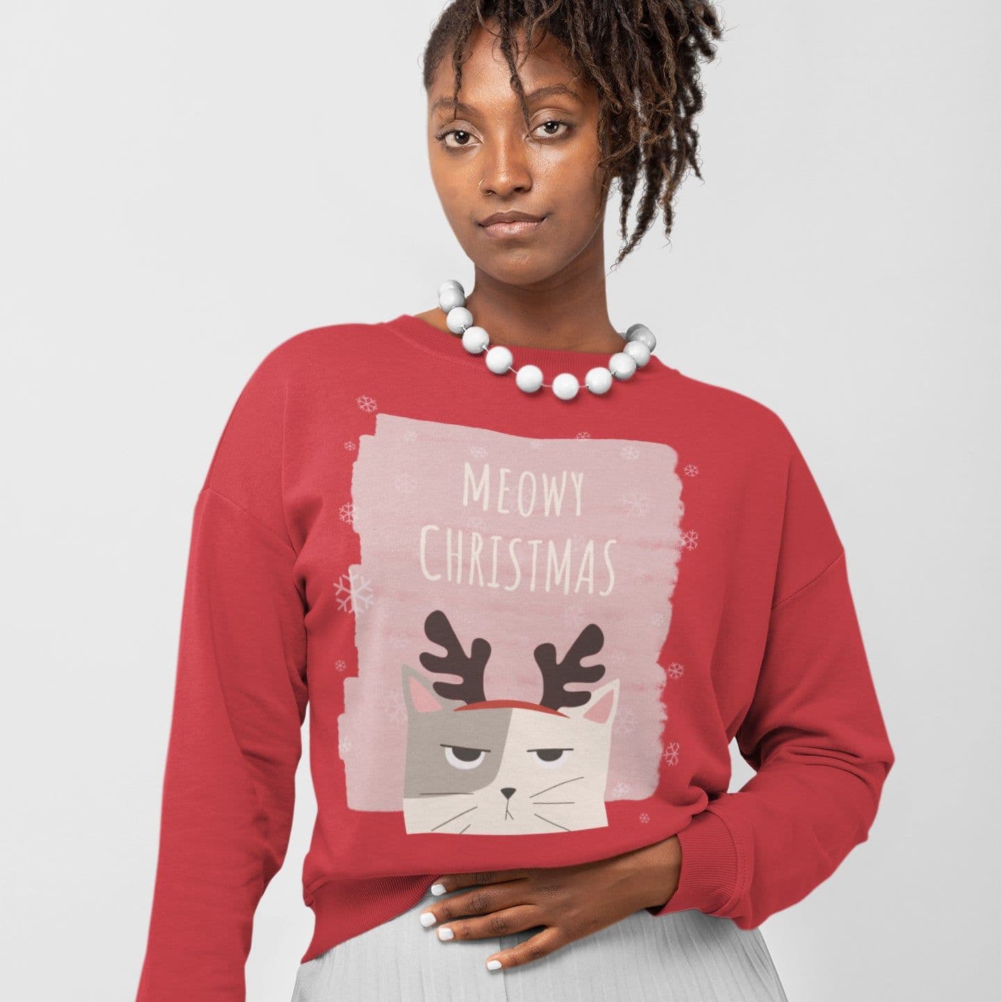 image-Womens Meowy Christmas Sweatshirt