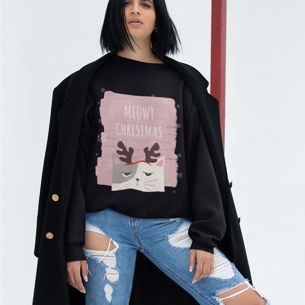 image-Womens Meowy Christmas Sweatshirt