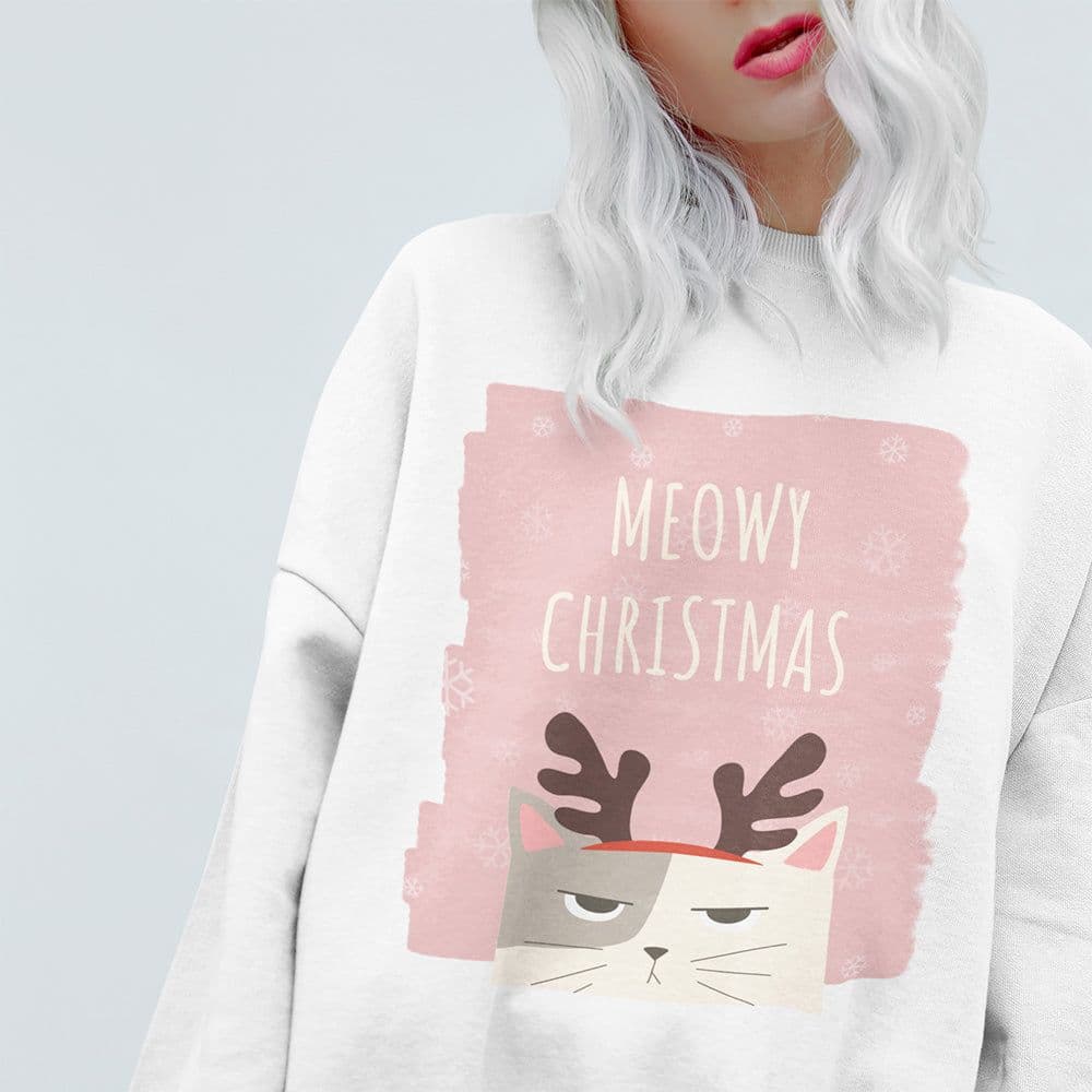 image-Womens Meowy Christmas Sweatshirt