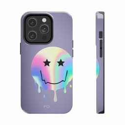 image-Happy Face with Stars Tough Case for iPhone with Wireless Charging