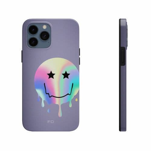 image-Happy Face with Stars Tough Case for iPhone with Wireless Charging