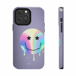 image-Happy Face with Stars Tough Case for iPhone with Wireless Charging