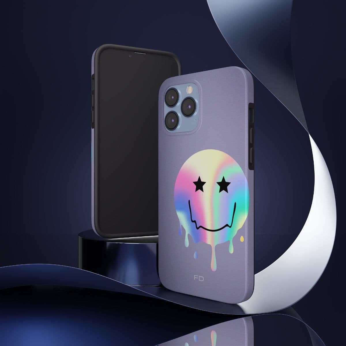 image-Happy Face with Stars Tough Case for iPhone with Wireless Charging