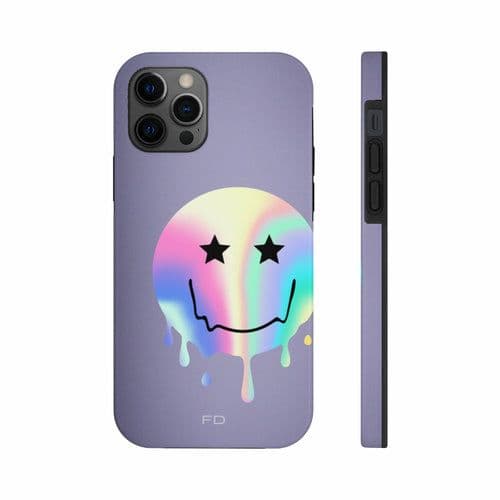 image-Happy Face with Stars Tough Case for iPhone with Wireless Charging