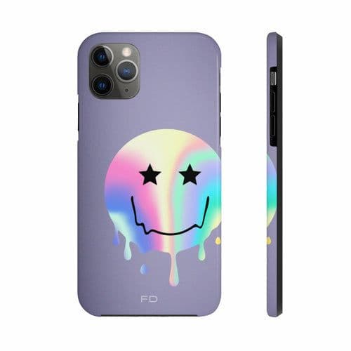 image-Happy Face with Stars Tough Case for iPhone with Wireless Charging