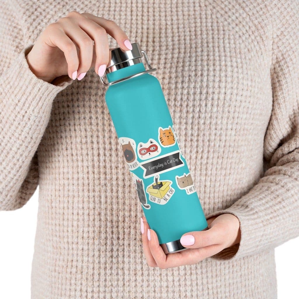 image-Everyday is Cat Day Insulated Thermos Bottle 22oz