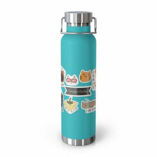 image-Everyday is Cat Day Insulated Thermos Bottle 22oz