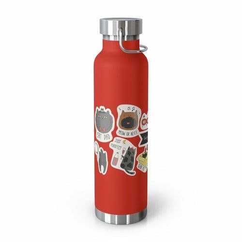 image-Everyday is Cat Day Insulated Thermos Bottle 22oz