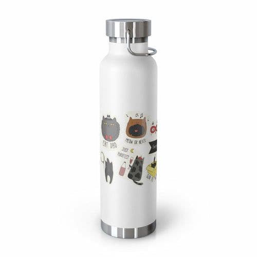 image-Everyday is Cat Day Insulated Thermos Bottle 22oz