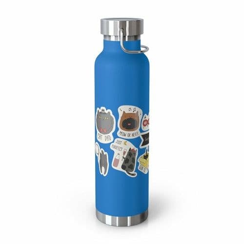 image-Everyday is Cat Day Insulated Thermos Bottle 22oz