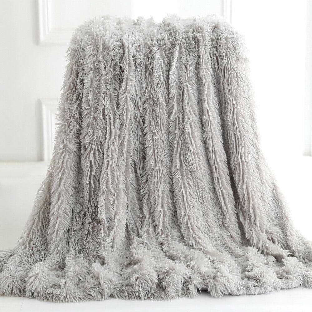 image-Ultra Soft Faux Fur Throw Blanket