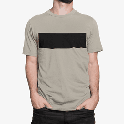 image-Mens Black Colorblock T-Shirt