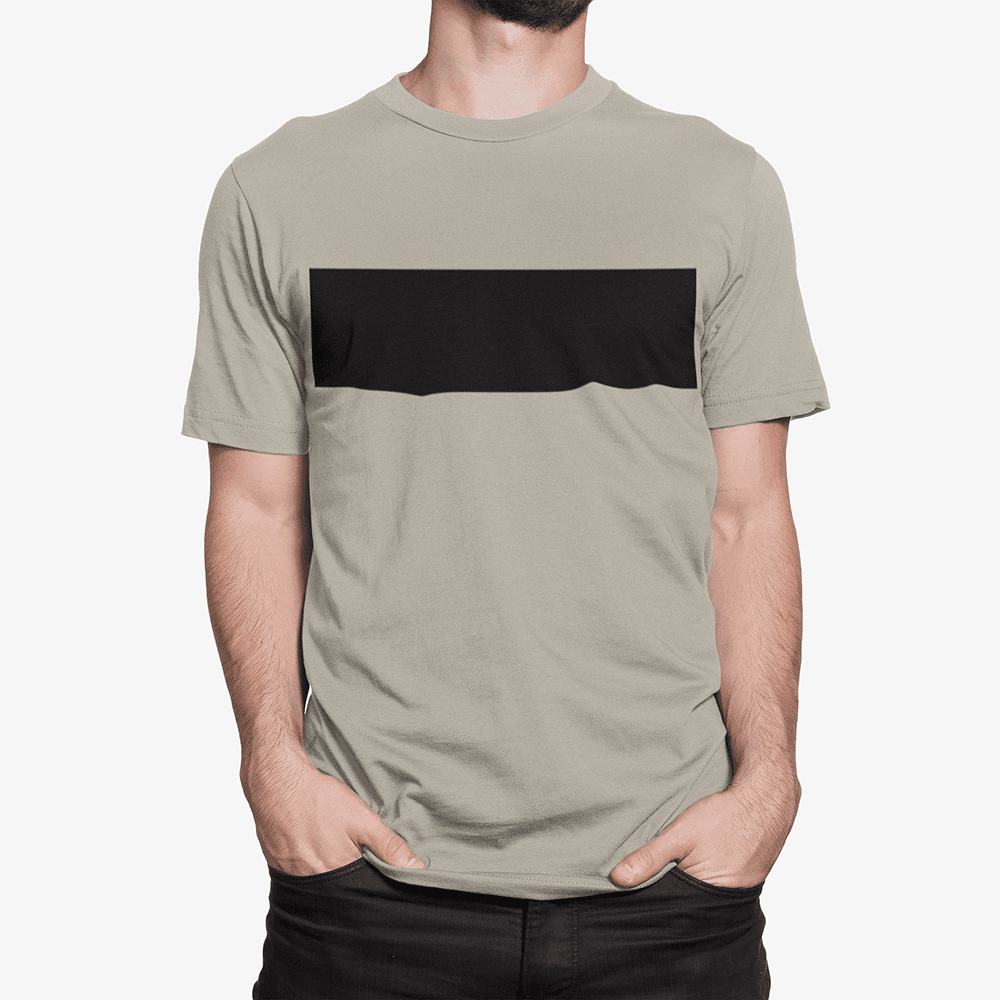 image-Mens Black Colorblock T-Shirt