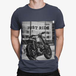 image-Motorcycle Just Ride Heavy Cotton T-Shirt