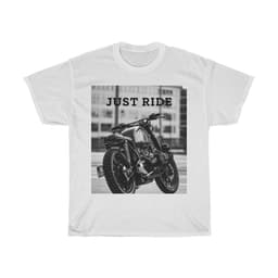 image-Motorcycle Just Ride Heavy Cotton T-Shirt